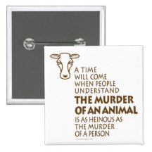Citation de droits des animaux badge avec épingle