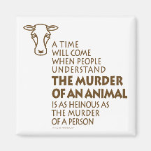 Citation de droits des animaux magnets pour réfrigérateur