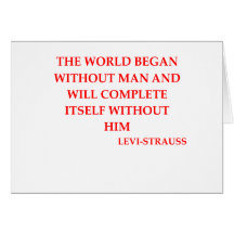 Citation de Lévi-strauss Carte De Vœux