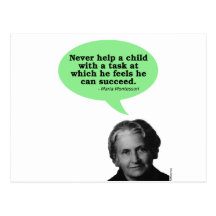 Citation de Maria Montessori Cartes Postales