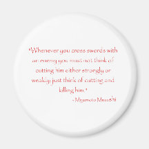 Citation de Miyamoto Musashi Aimant