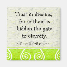 Citation de motivation de Gibran de Magnet-Dreams~ Magnets Pour Réfrigérateur