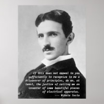 Citation de Nikola Tesla Posters