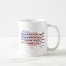 Citation de paix de JFK Mugs