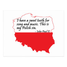 Citation de Pape Jean Paul II Carte Postale