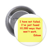 Citation de Thomas Edison Badges Avec Agrafe
