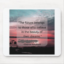 Citation d'Eleanor Roosevelt Tapis De Souris