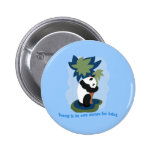 Citation d'Emerson avec le panda mis en danger Badge