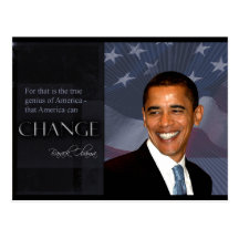 Citation d'Obama Carte Postale