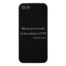 Citation inspirée vintage d'Emerson - personnalisa Étui iPhone 5