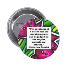 Citation végétarienne badges avec agrafe