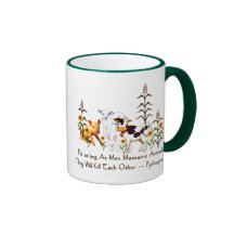 Citation végétarienne de Pythagore Tasse À Café