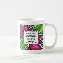 Citation végétarienne tasses