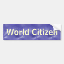Citoyen du monde autocollants pour voiture