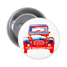 Citroen 2CV 2 Badges Avec Agrafe