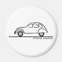 Citroen 2CV Magnets Pour Réfrigérateur