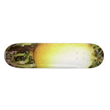 Citron sur l'arbre plateau de skate