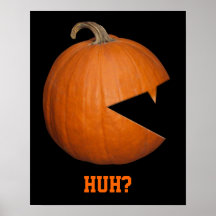 Citrouille affamé affiche
