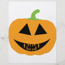 Citrouille Halloween effrayant Prospectus Customisé