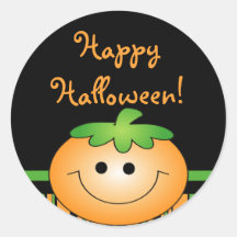 Citrouille mignon Halloween heureux Adhésif