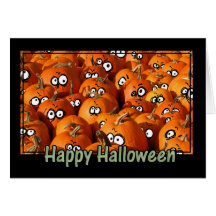 citrouilles heureux de Halloween Cartes De Vœux