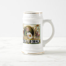 Civière de bière blonde allemande tasse