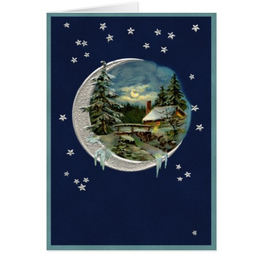 Clair de lune au Vermont Carte De Vœux