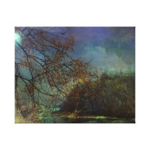 Clair de lune sur la côte impression sur toile