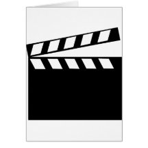 Clapet de film de film cartes de vœux