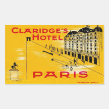 Claridge's Hotel (Paris) Stickers En Rectangle
