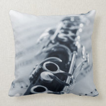 Clarinette détaillée coussin