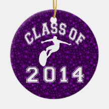 Class Of 2014 Surfing Christmas Ornament