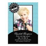 Classe bleue de Chevron du faire-part 2013 d'obten invitations