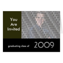 Classe d'invitation d'obtention du diplôme de 2009 cartes