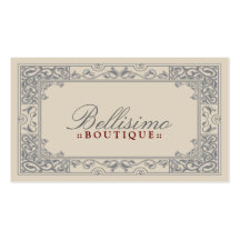 Classic Vignette Business Card Design (grey)