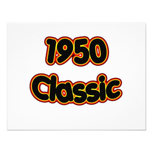 Classique 1950 faire-part personnalisé