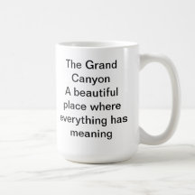 Classique de canyon grand tasse à café
