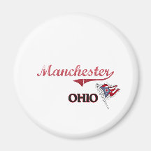 Classique de ville de Manchester Ohio Aimants Pour Réfrigérateur