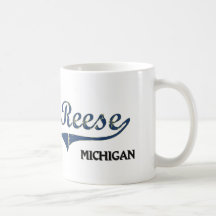 Classique de ville de Reese Michigan Mugs À Café