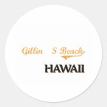 Classique d'Hawaï de la plage de Gillin Autocollants