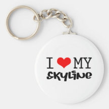 Classique "je conception aime mon horizon" porte-clef