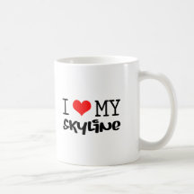 Classique "je conception aime mon horizon" tasse à café