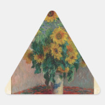 Claude Monet : Bouquet d'art de cru de tournesol Adhésifs