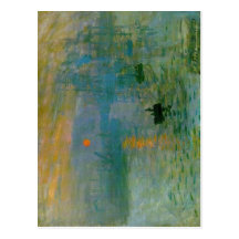 Claude Monet, impression, soleil levant, huile 187 Cartes Postales