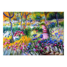 Claude Monet : Jardin d'iris par Giverny Invitation