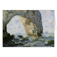 Claude Monet - voûte de roche Carte De Vœux