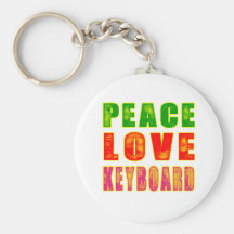 Clavier d'amour de paix porte-clefs