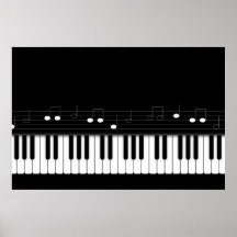 Clavier de piano affiche