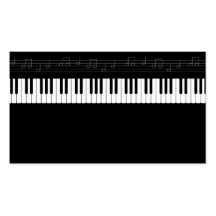 Clavier de piano carte de visite