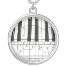 Clavier de piano colliers personnalisés